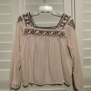 Lily Rain Boho Bridge & Blue Rayon Top Super pretty Medium